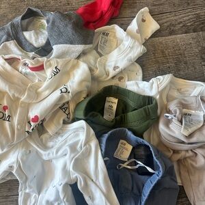 H&M baby 0-1 newborn bundle clothes